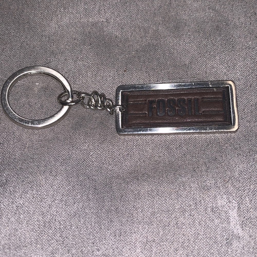 Vintage Fossil keychain